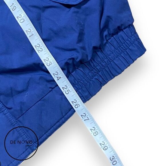 Town Craft Men's Vintage Full Zip Windbreaker Jacket Size XL Blue - Picture 7 of 8